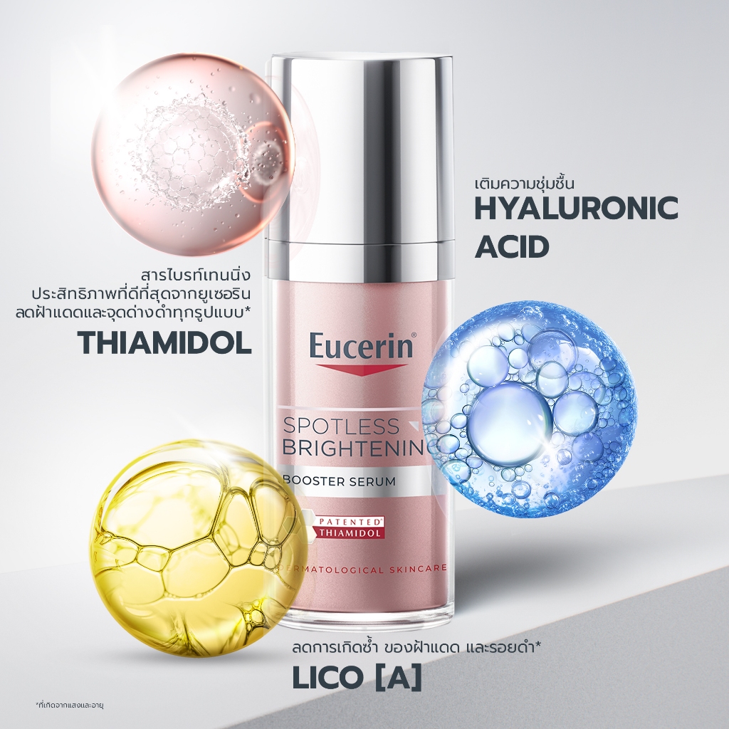 Eucerin SPOTLESS BRIGHTENING THIAMIDOL BOOSTER SERUM 30 ML เซรั่มจัดการฝ้าแดด กระ จุดด่างดำแก้ยาก - รูปที่ 4