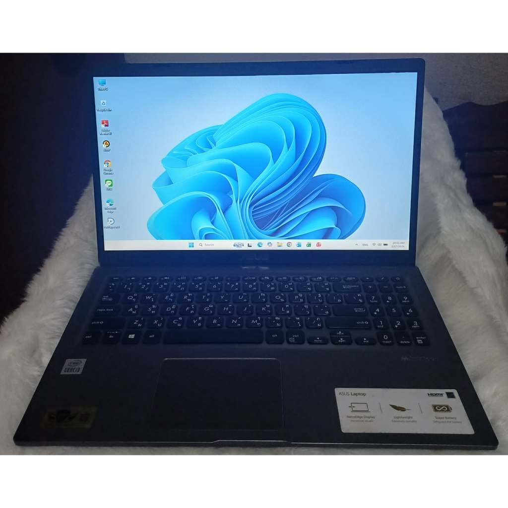 โน๊ตบุ๊คมือสอง สภาพดี ASUS X515JA-BR100T   INTEL CORE I3-1005G1 จอ 15.6 inch