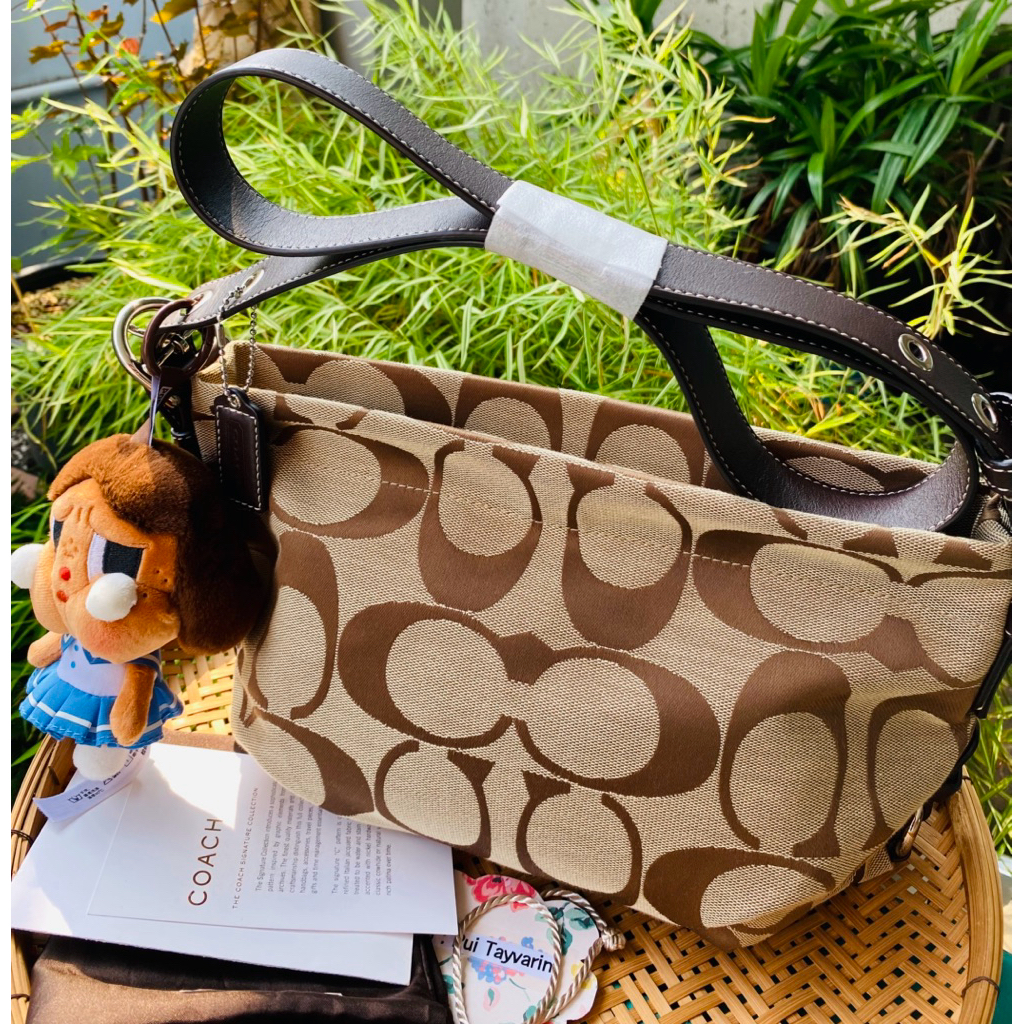 มือสอง แท้ ของสะสม สภาพ 98% โค้ช Signature Shoulder Bag รุ่น F15068