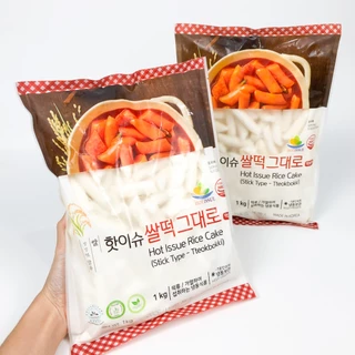 Tteokbokki Topokki 1KG ต๊อกโบกี แป้งต๊อกบกกีแป้งข้าวจ้าว ,ต้นตำรับ 떡볶이