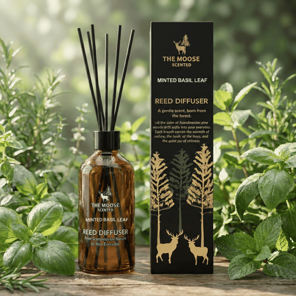 ก้านไม้หอม Reed Diffuser Tea Grove กลิ่นชาเขียว 100ml The Moose Scented น้ำหอมปรับอากาศบ้าน ก้านน้ำหอมกระจายกลิ่น