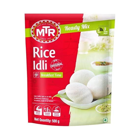 MTR Breakfast Mix Rice Idli, 500gm แป้งสำเร็จรูป