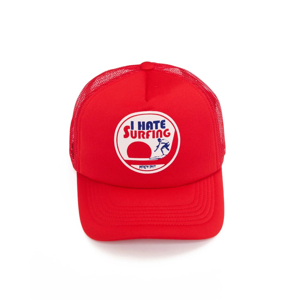 BEACHGRIT SURFING HAT – RED OS
