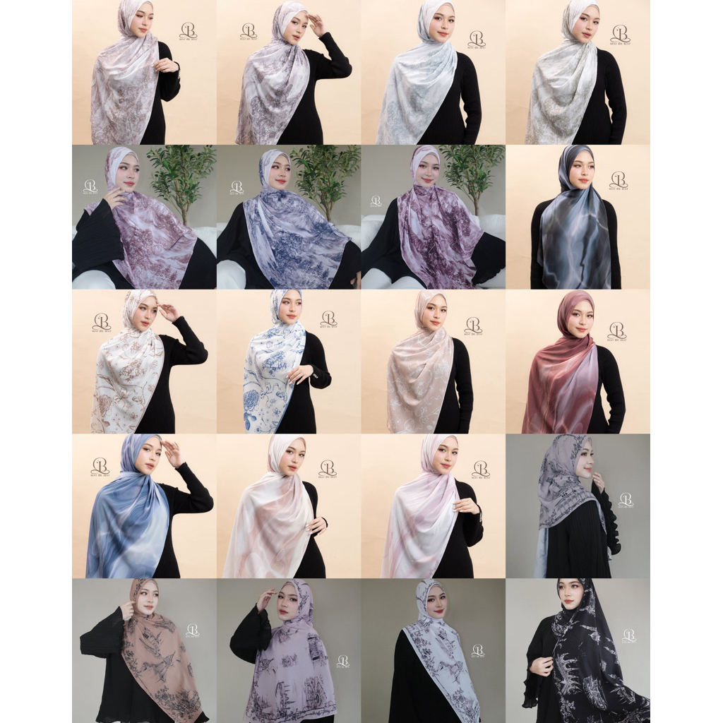 ผ้าพันยาวพิมพ์ลาย Printedhijabผ้าชีฟองพรีเมี่ยม💢ขนาดก่อนเย็บริม 1.80*70cm 💢ลายออกแบบของร้าน✍🏻