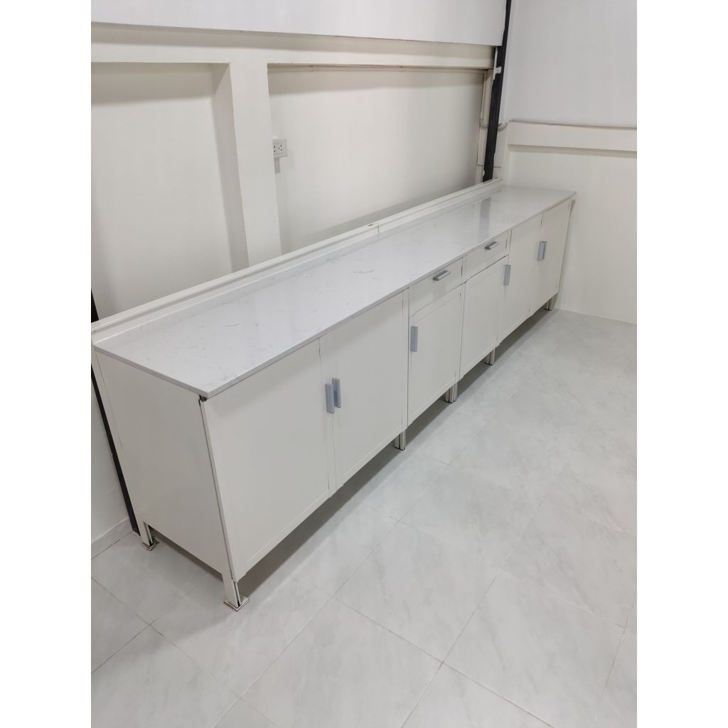 ตู้ครัวอลูมิเนียมแท้ 100% / 100 , 120,  150 , 195 CM / TOP หินแกรนิตแท้