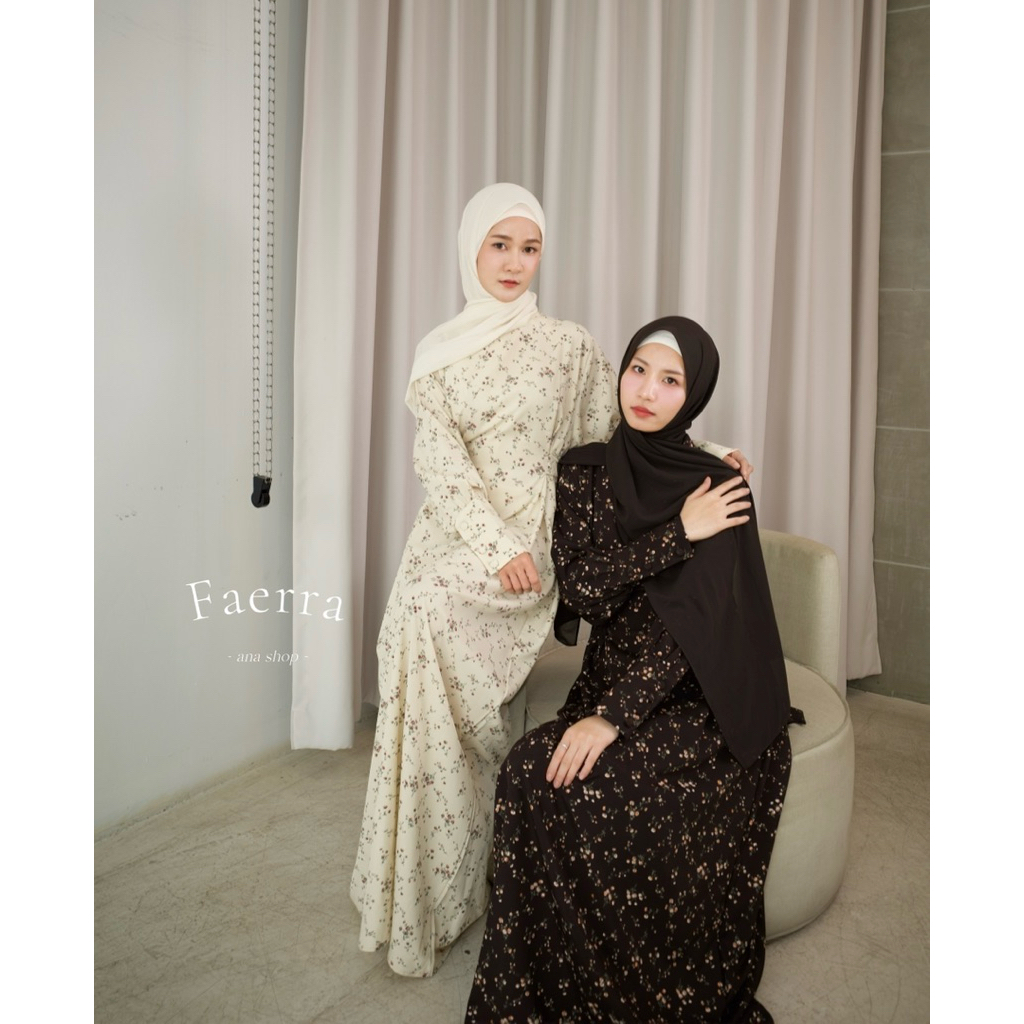 V2: Faerra - ana shop งานชุดเดรสยาวเชือกคาดเอวดีเทลผูกหน้าได้