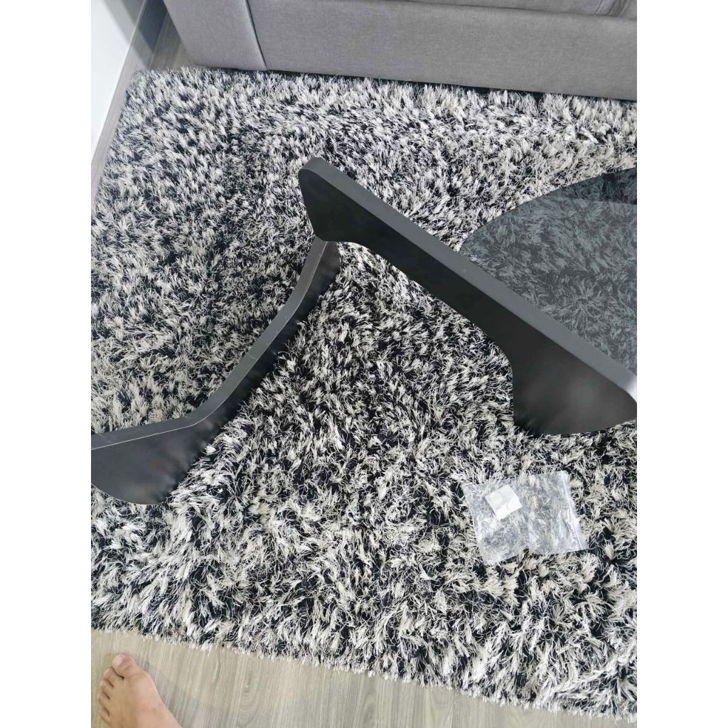 พร้อมส่ง🔥โต๊ะกลาง ความหนา 8 มม coffee table โต๊ะกลางโซฟา กระจกนิรภัย ขาโต๊ะไม้โอ๊ค แข็งแรงและทนทาน ติดตั้งง่าย A - รูปที่ 6