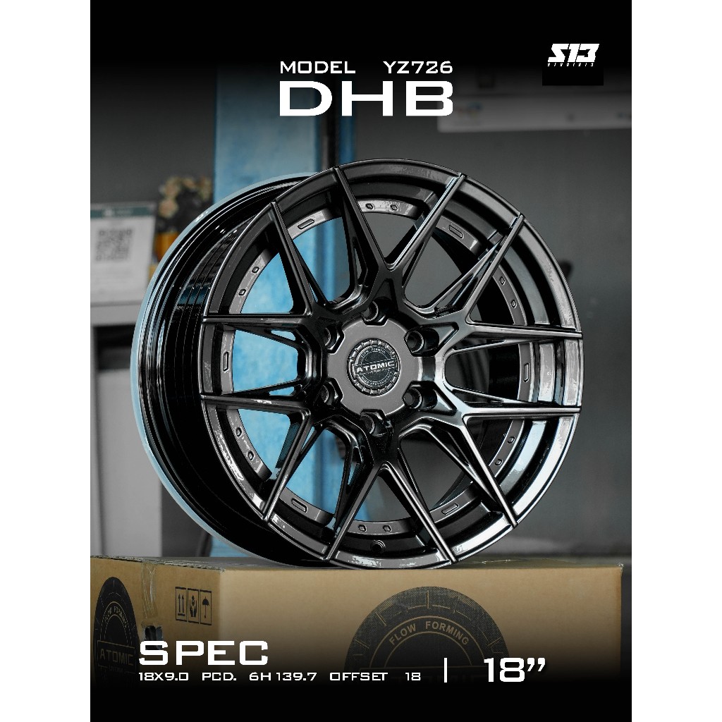 ล้อแม็กซ์ YZ726 ขอบ 18และ20x9.0 PCD 6H139.7 ET18 มือ1 flowforming