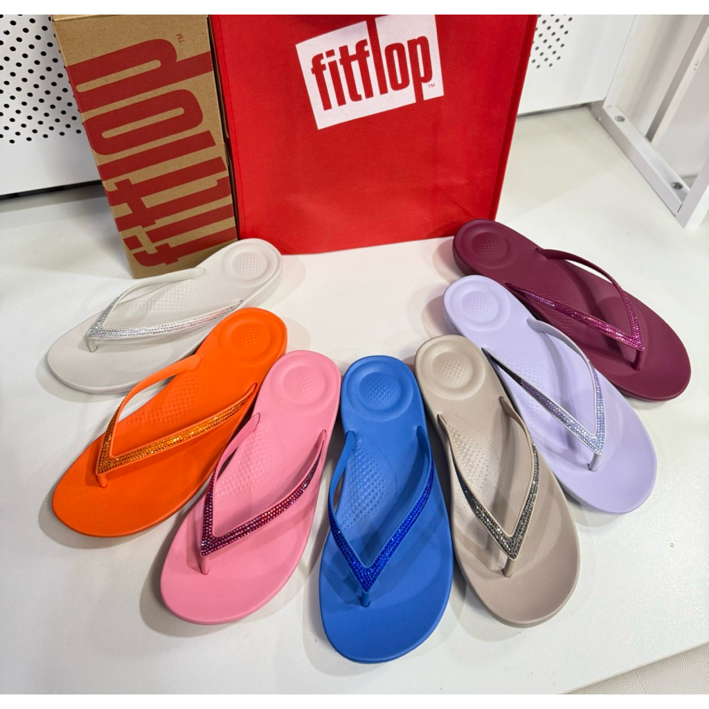 รองเท้าFitflopแตะหูหนีบเพชร FITFLOP IQUSHION SPARKLE รองเท้าแตะผู้หญิง รุ่น R08-B58