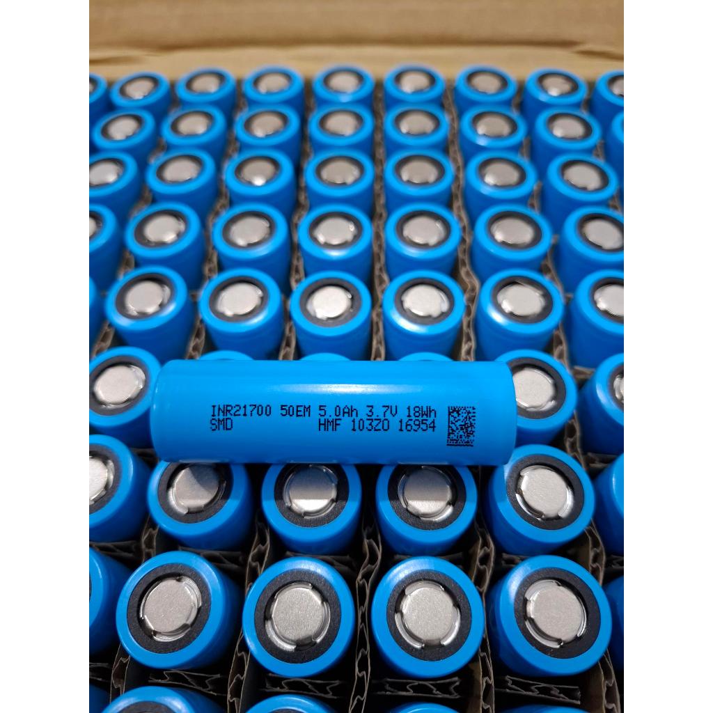 ถ่านชาร์จ Li-ion 21700 3.7V 5000mAh ความจุแท้ SMD INR21700-50EM