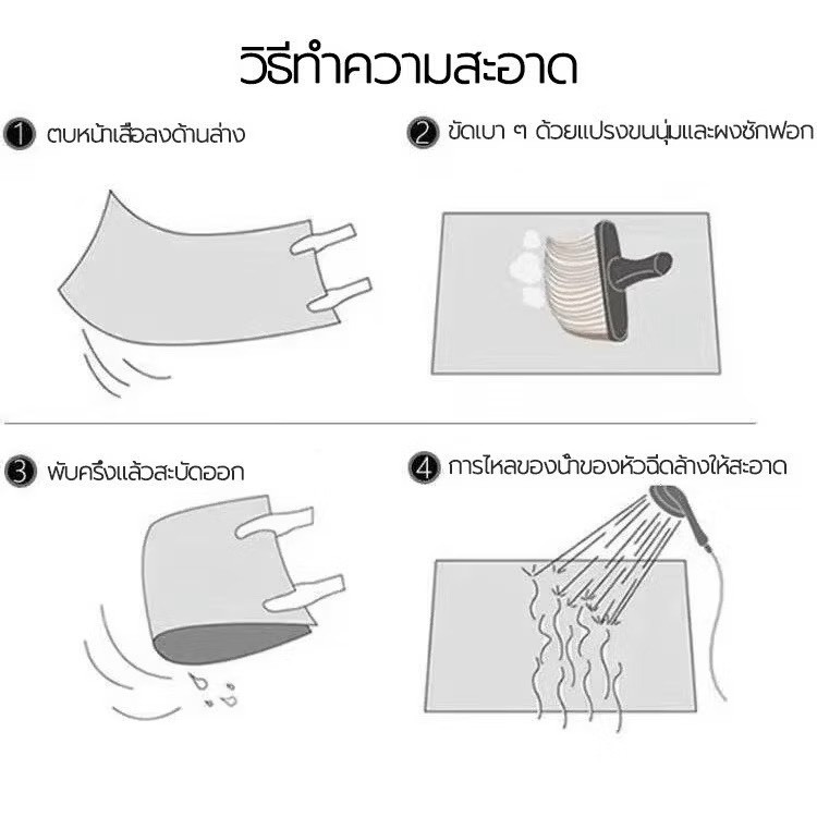 [ขายดี]MK home พรมเซ็ต (ได้2ชิ้น ขนาด40x60+40x120) พรมเช็ดเท้า พรมปูพื้น ซับน้ำได้ดี ด้านล่างเป็นยางกันลื่น A002 - รูปที่ 5