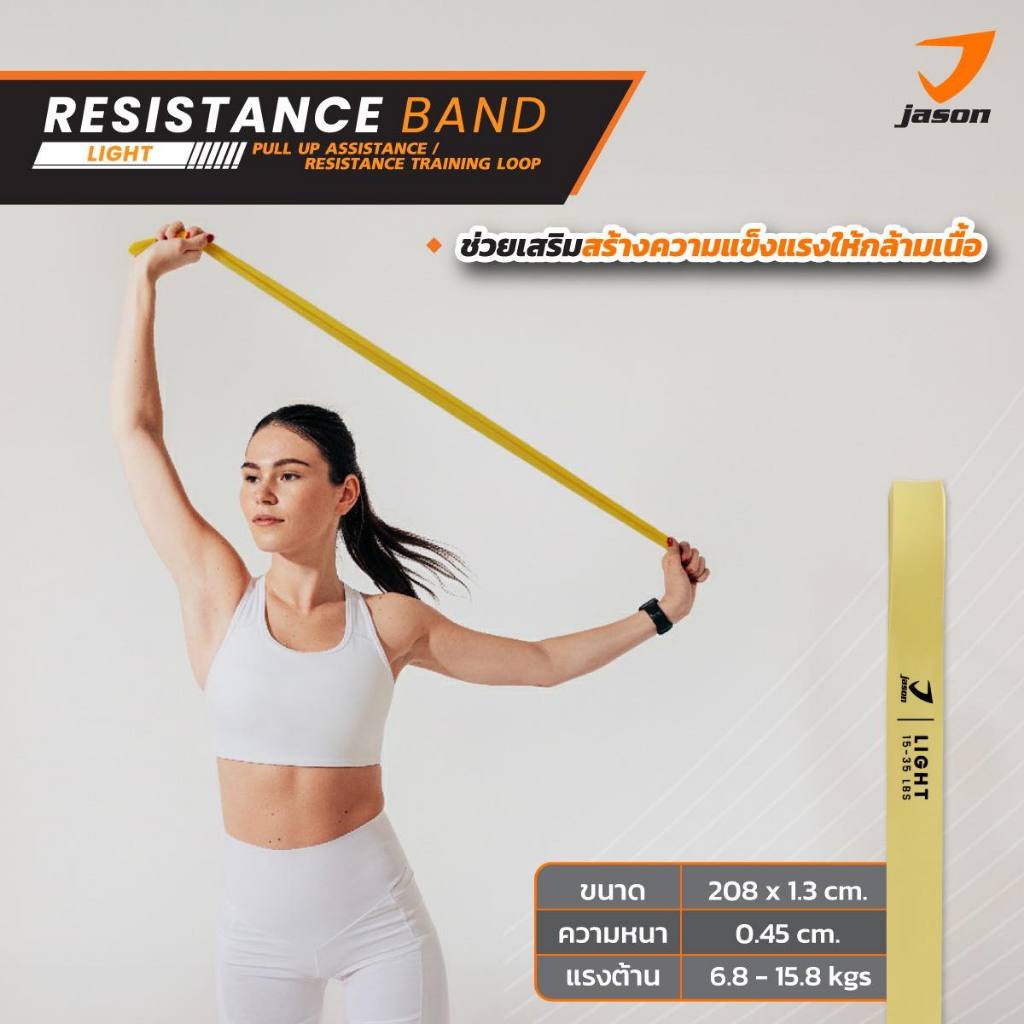 [NEW] JASON ยางยืดออกกำลังกาย RESISTANCE BAND (LIGHT)10JS00208
