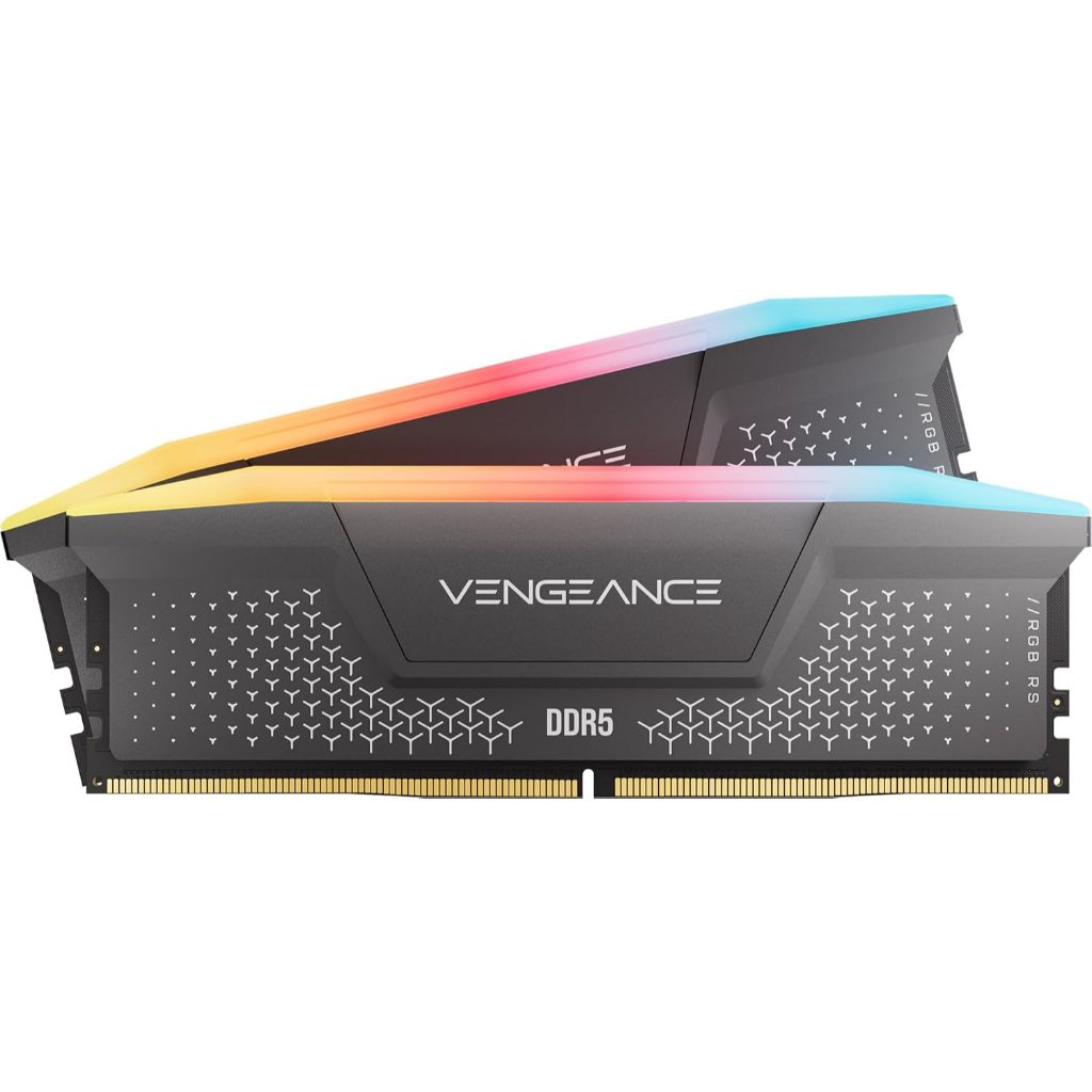 64GB (2x32GB) 6000MHz DDR5 RAM CORSAIR Vengeance RGB RS DDR5  (CMG64GX5M2D6000Z40)