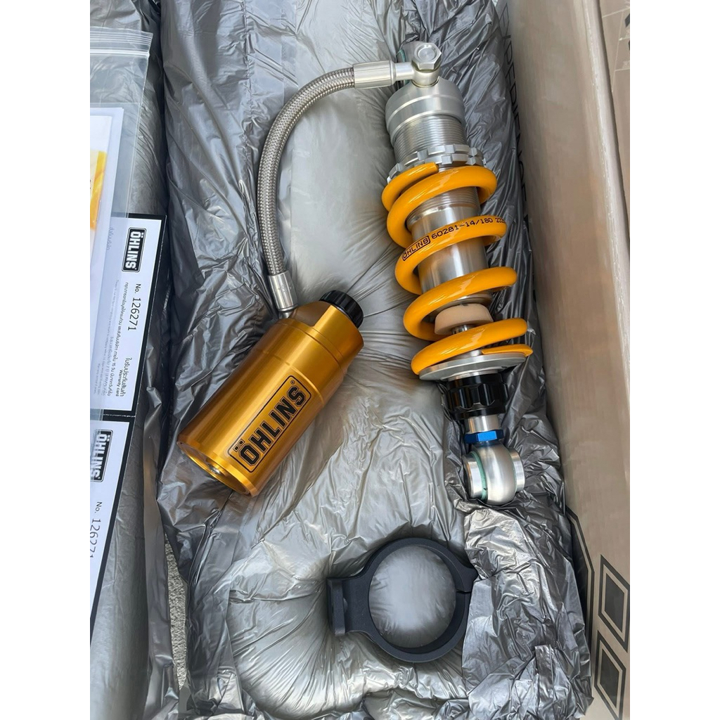 โอลินหูบนแท้ 240มม. ... โช๊คหลัง ohlins KA607 ของแท้ สำหรับ KSR KR SERPICO