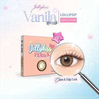 (เติมสต็อกแล้ว)Lollipop Contact Lens รุ่น Vanila brown คอนแทคเลนส์ Jellykiss