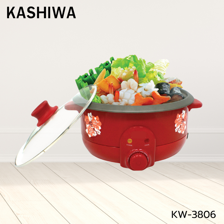 KASHIWA หม้อสุกี้และหม้อต้มอเนกประสงค์ รุ่น KW-3806