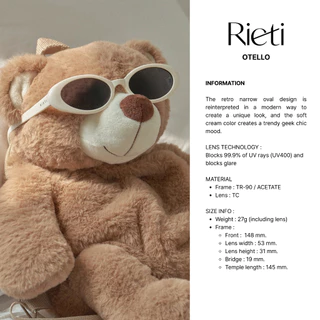 [ Authorized ] ตัวแทนจำหน่ายไทย | แว่นตา Rieti รุ่น OTELLO แว่นกันแดด (RTI51SU2011U)