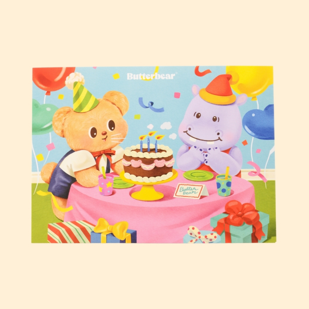 โปสการ์ด บัตเตอร์แบร์ ลายเทศกาล (Butterbear Festive Postcard)