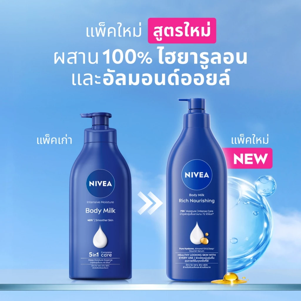 [สินค้าขายดี]นีเวีย บอดี้ มิลค์ ริช นอร์ริชชิ่ง 500 มล.  2 ชิ้น NIVEA thumbnail 3
