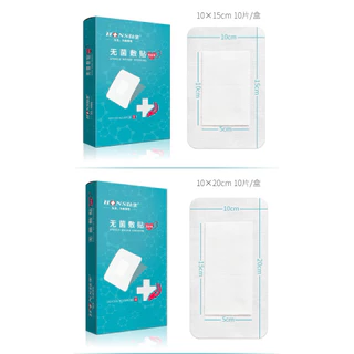พลาสเตอร์ใสกันน้ำมีผ้าก๊อซ พลาสเตอร์กันน้ำ พลาสเตอร์ปิดแผล แผ่นปิดแผลมีผ้าก๊อซ