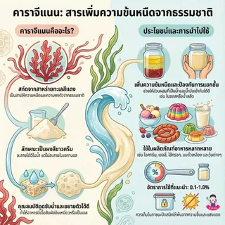 คาราจีแนน Carrageenan สารทำให้ข้นหนืด (คีโต) (เจ) ทำ เจลลี่ เยลลี่ ขนาด 500g.-1KG. PTKss