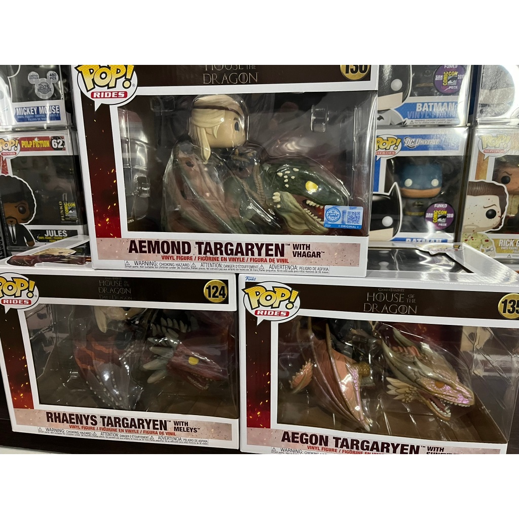 [พร้อมส่ง] ฟิกเกอร์ Funko Pop Ride ซีรีส์ House of the Dragon เซ็ทขี่มังกร