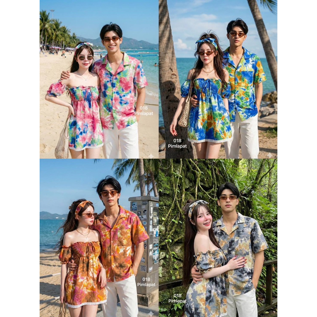 LILY ชุดคู่รัก ชุดคู่แฟน ชุดคู่ ผ้าไหมอิตาลีพริ้วใส่สบาย ใส่เป็นคู่น่ารักสุดๆค่า