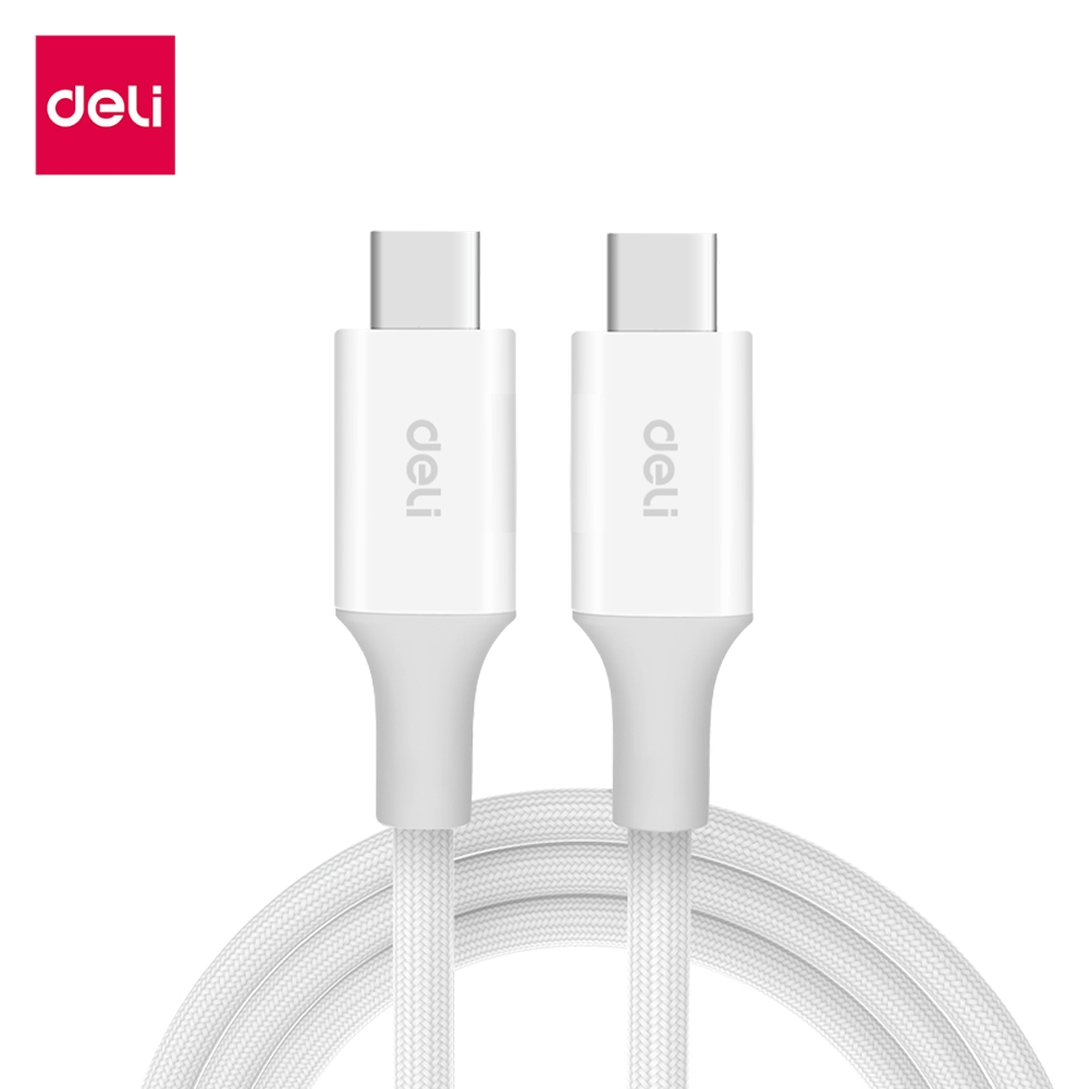 Deli สายชาร์จ ชาร์จไว Type C / USB A ความยาว 1M 2M รองรับโทรศัพท์หลายรุ่น Fast Charging Cable