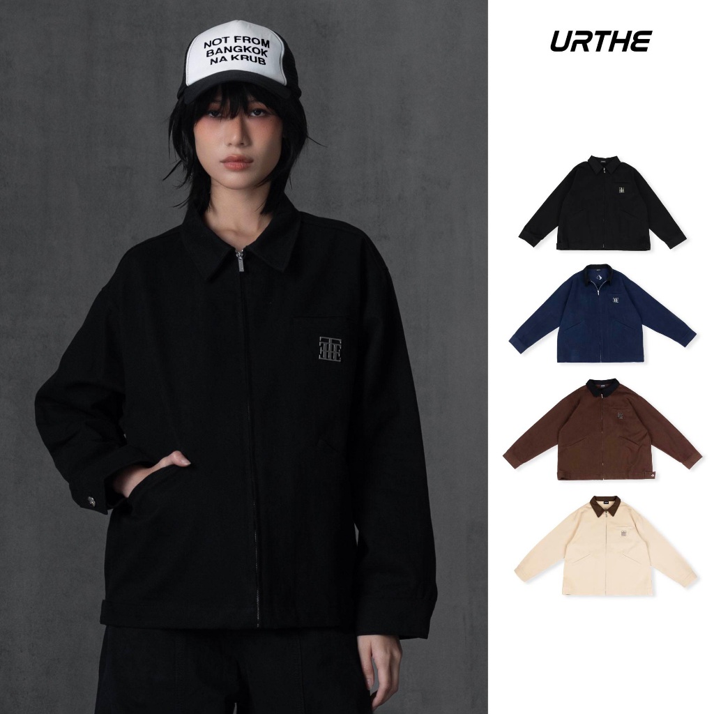 URTHE - เสื้อแจ็คเก็ต เสื้อกันหนาว Oversize รุ่น SHYNESS JACKET