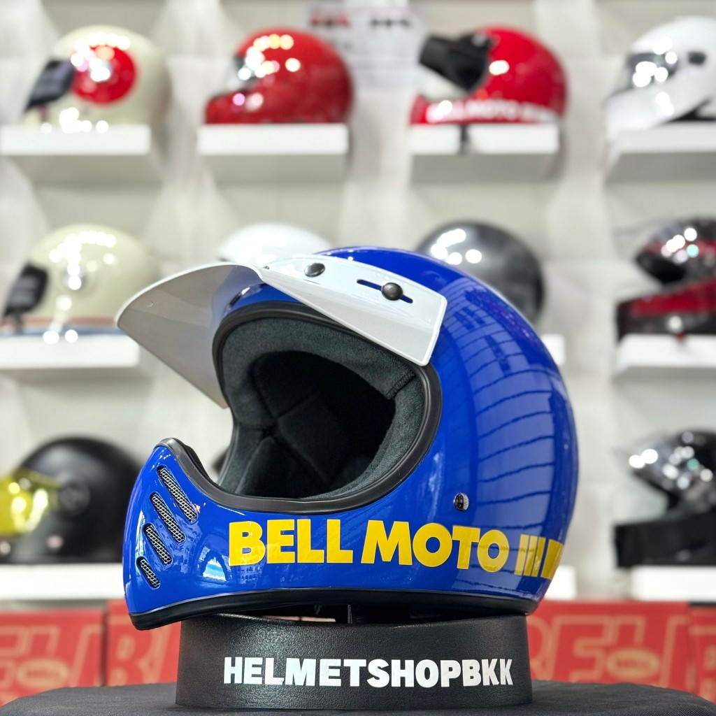 BELL MOTO-3 CLASSIC GLOSS BLUE LIMITED EDITION