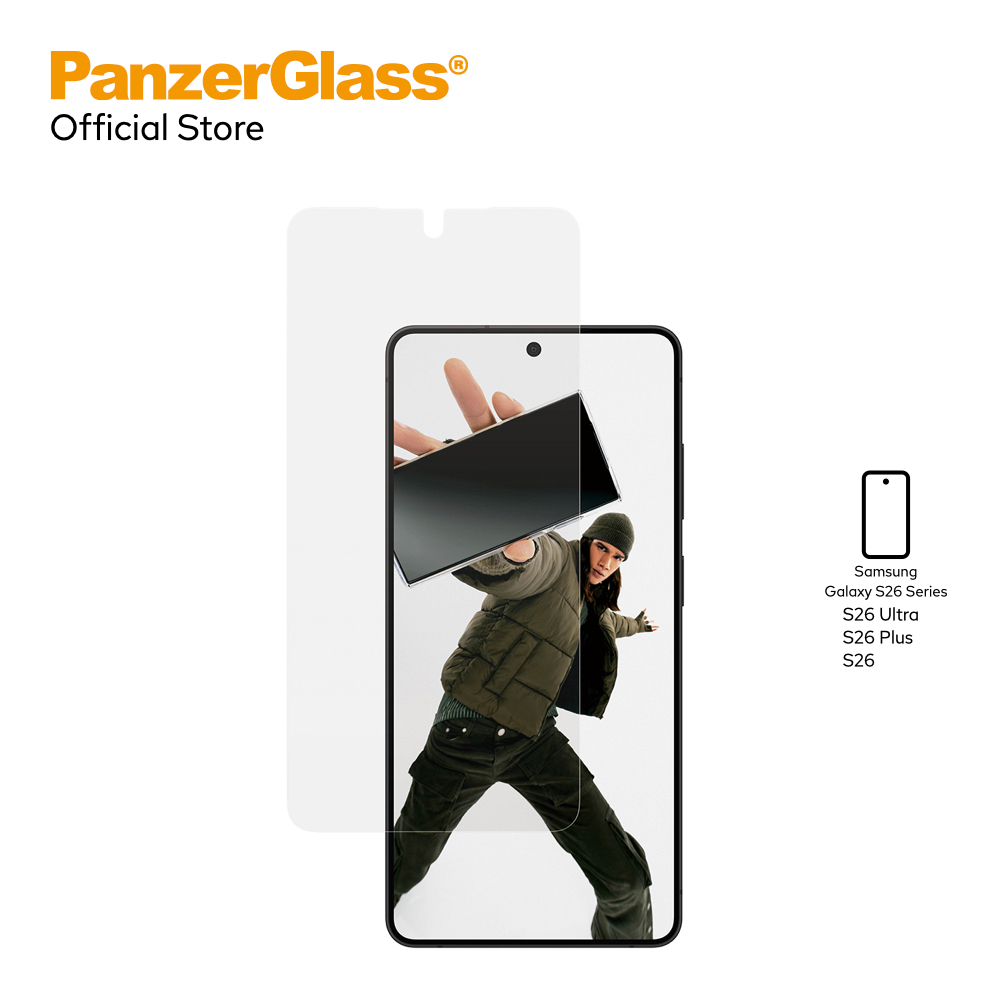 PanzerGlass ฟิล์มกระจกกันรอย Ultra Wide Fit ใช้สำหรับ Samsung Galaxy S26 Series มาพร้อม EasyAligner