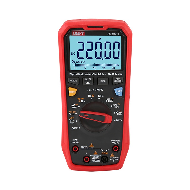 UNI-T UT61E+ / UT61D+ มัลติมิเตอร์ ดิจิตอล AC DC 1000V โอห์ม มิเตอร์ True RMS