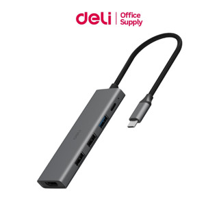 Deli อะแดปเตอร์ฮับ 4K Ultra HD วัสดุเกรดพรีเมียม น้ำหนักเบา …