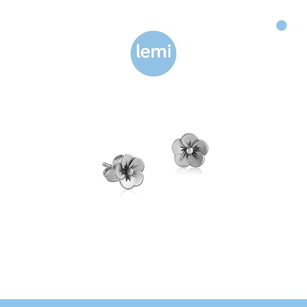 Lemi ต่างหูเพื่อผิวแพ้ง่าย Peony Surgical Steel