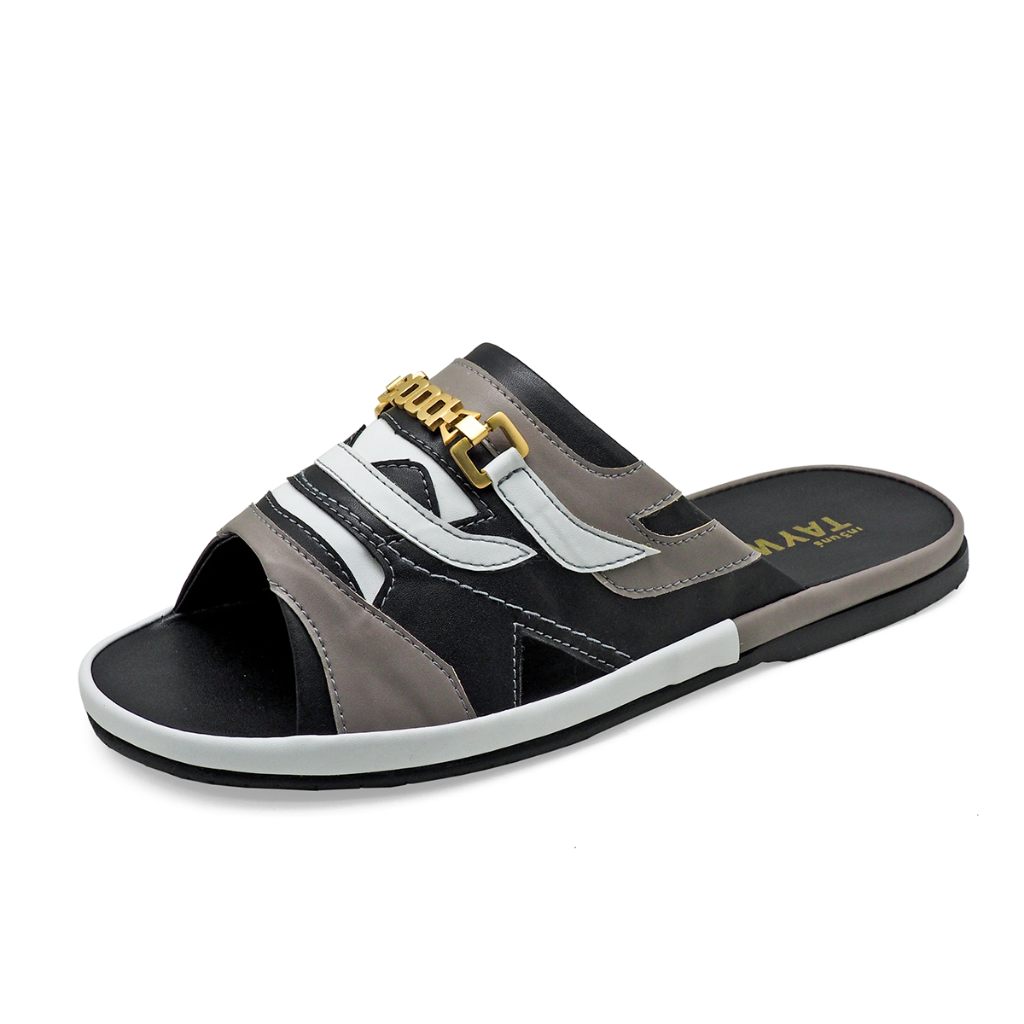 TAYWINแท้ เทวินทร์แท้ รองเท้าแตะ SKF-38 Size39-46 หนังไมโครไฟเบอร์นิ่มสีเทา-นิ่มสีดำ-นิ่มสีขาว