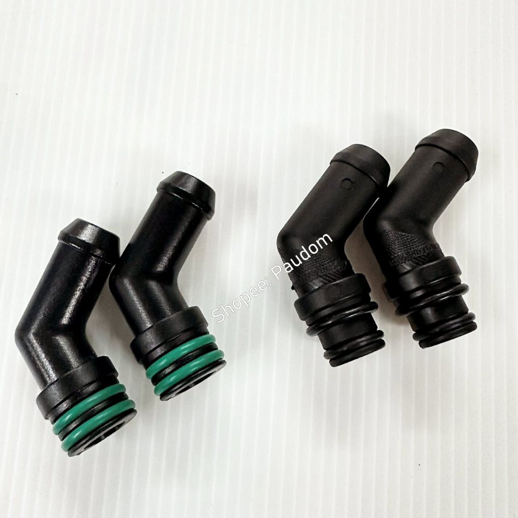 ราคาต่อชิ้น ข้องอน้ำ งอน้ำ หม้อต้ม งอหม้อต้ม สีดำ พร้อมโอริง LPG tomasetto Energy Reform อะไหล่แก๊ส รถยนต์ งอ