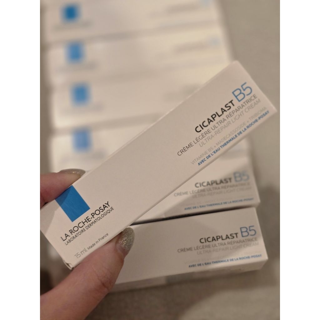 La Roche-Posay Cicaplast B5 ultra-repair light cream tester 15ml   เกลี่ยง่าย ซึมเร็ว ของแท้ ฉลากไทย