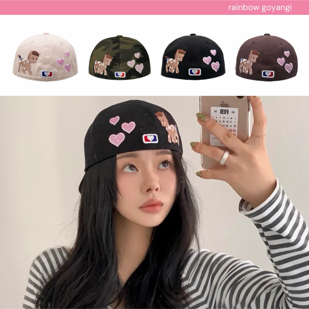 พร้อมส่ง/pre | THE MUSEUM VISITOR Pony Embroidery Cap 4 color 💗🎀