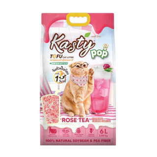 *6 L* Kasty ทรายแมวเต้าหู้ธรรมชาติ ขนาด 6 ลิตร