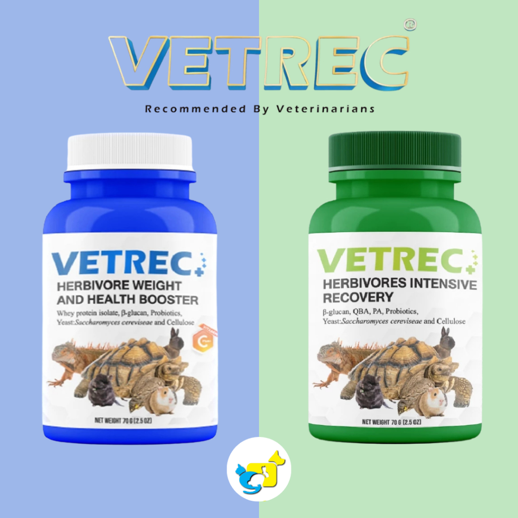 VETREC Herbivores อาหารบำรุงและฟื้นฟูสำหรับสัตว์กินพืช ขนาด 70 G