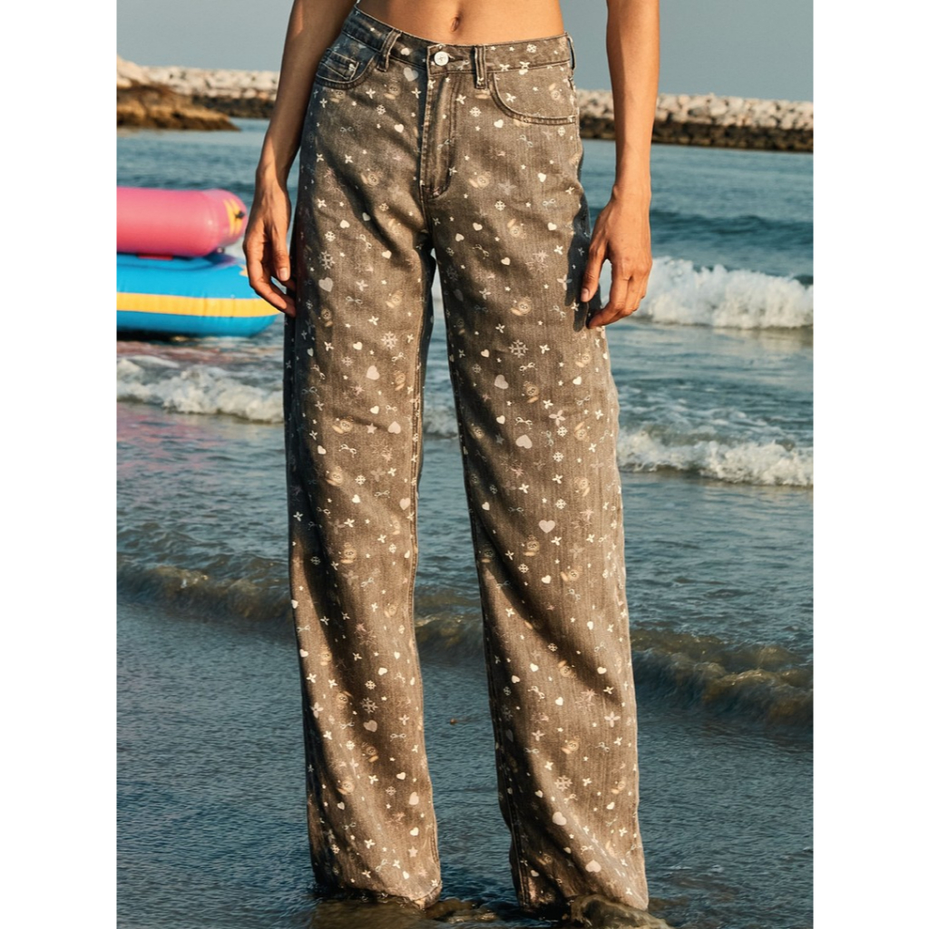 Pania Kawaii Straight Jeans in Clay black แพนญากางเกงยีนส์ทรงกระบอกสีดำหม่น