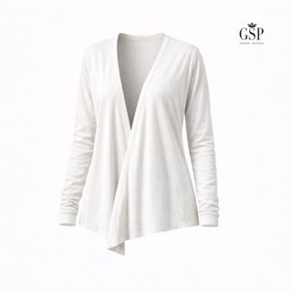 GSP จีเอสพี กลุ่มZT YT เสื้อคาดิแกนกันยูวี ผ้านิต แขนยาว สีข…