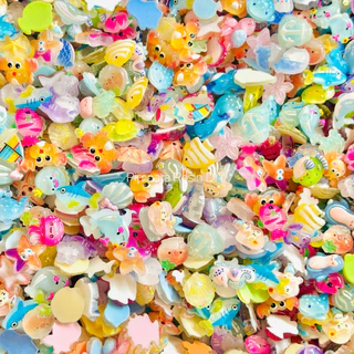 [50 ชิ้น] เรซิ่นทะเลมหาสมุทร ไซส์ M คละลาย อุปกรณ์เสริมตกแต่งเรซิ่น DIY พร้อมส่งในไทย หลากหลายลายสีสดใส