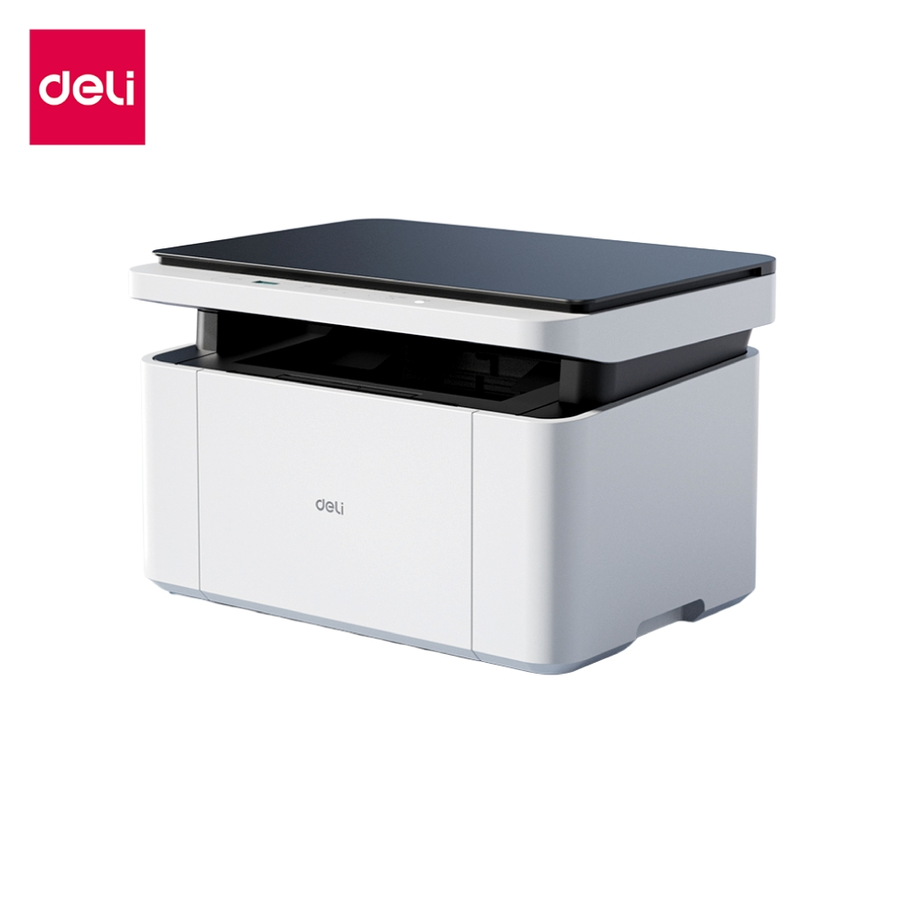 Deli เครื่องปริ้นเตอร์ สแกนเนอร์ 2in1 A4 A5 ใช้งานผ่านแอพโทรศัพท์ ความละเอียดสูง  Laser Printer Mult