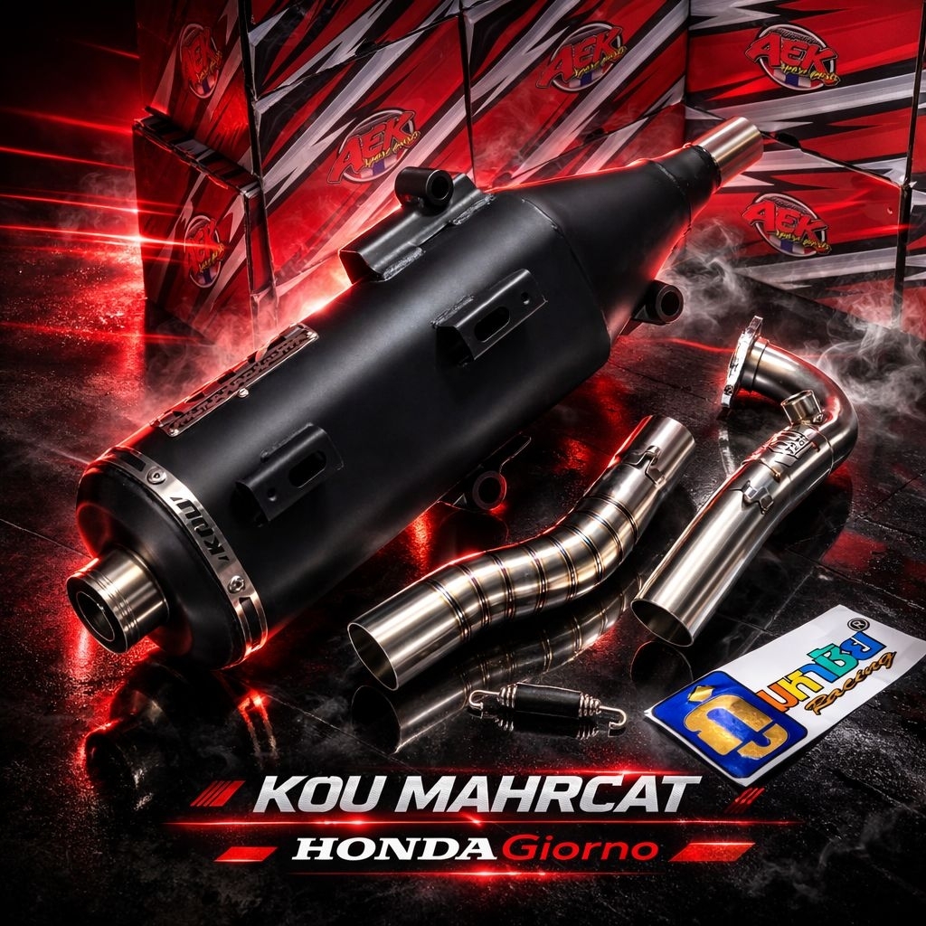 ท่อผ่า GIORNO ลูกเดิม-66ชัก7 ผ่าหมก/ผ่าดังตะแกรง KOU MAHACHAIแท้ เเถมสติ๊กเกอร์ มีไห้เลือกหลายขนาดสอบถามเพิ่มทักข้อความ