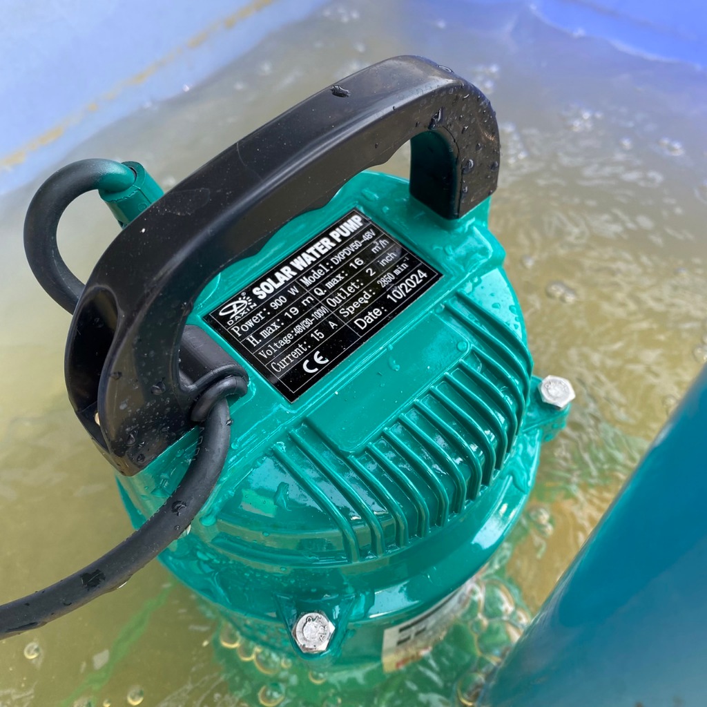 ปั๊มน้ำไดโว่ โซล่าเซลล์ ปั๊มจุ่ม 900W/1500W DC48-105V ต่อตรงเข้ากับแผง หรือ ใช้กับแบตเตอรี่ก็ได้ น้ำแรงมาก ประกัน 1ปี - รูปที่ 7