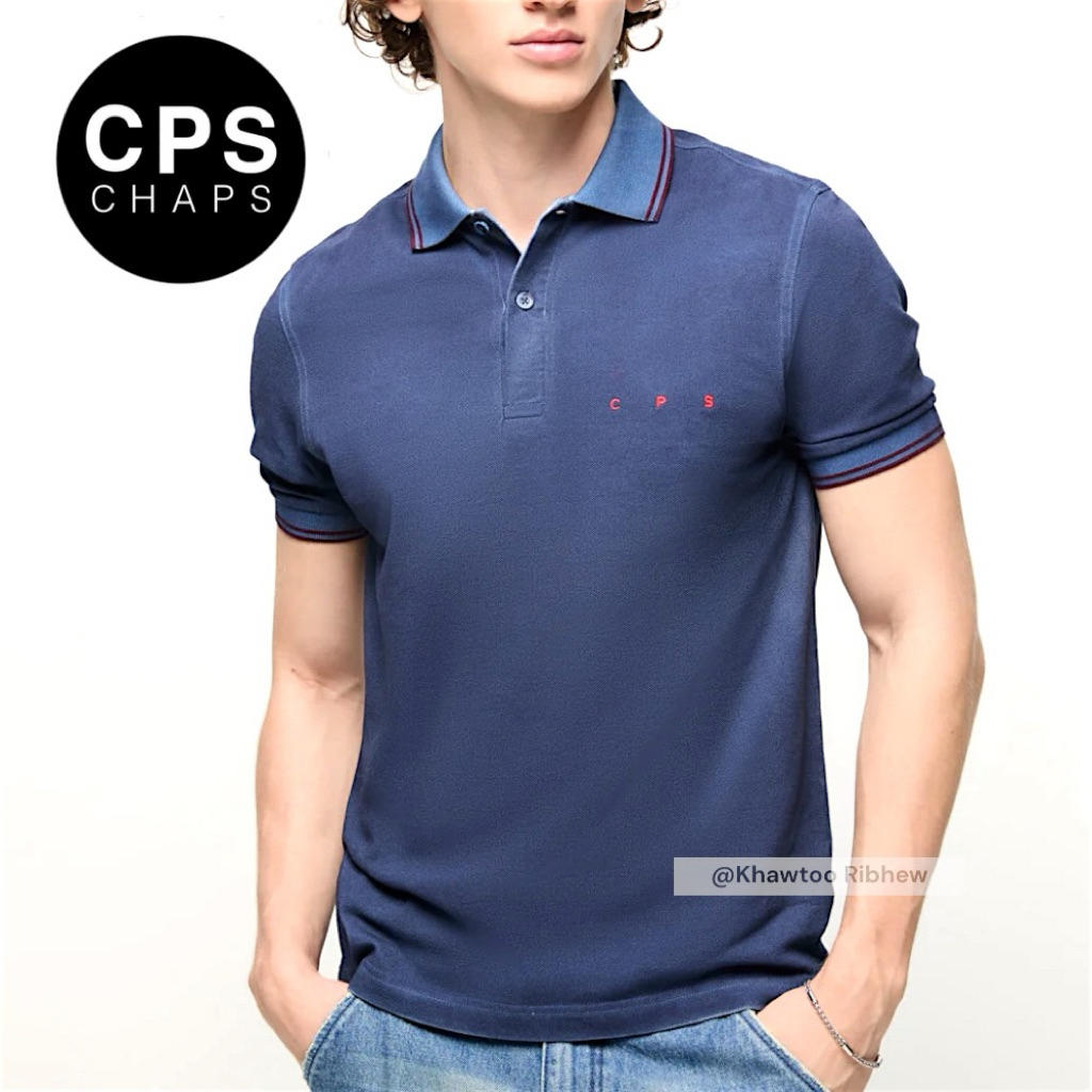 Sale เสื้อโปโลCPS Logo ชายของแท้100%จากช็อป