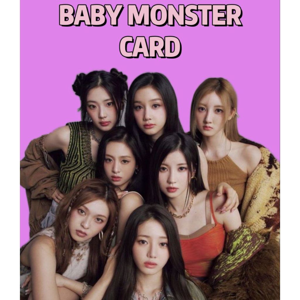 (พร้อมส่ง) การ์ด baby monster การ์ดแท้