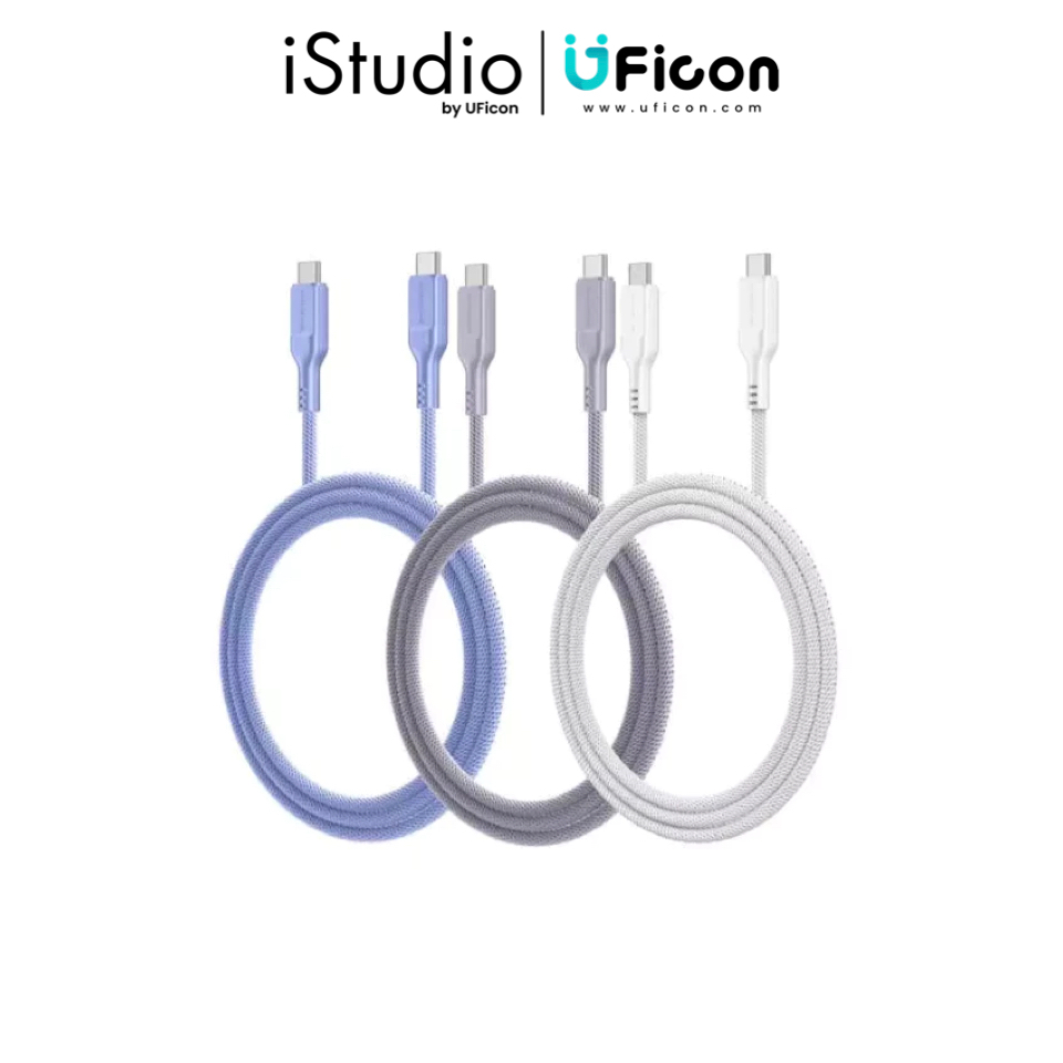 สายชาร์จ - AMAZINGthing USB-C to USB-C Thunder Pro I 7X (70W) 1.2 M ; iStudio by UFicon