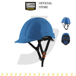 หมวกนิรภัย ปรับหมุน สายรัดคาง 4 จุด SAFETY JOGGER รุ่น AJUSCO CHINSTRAP